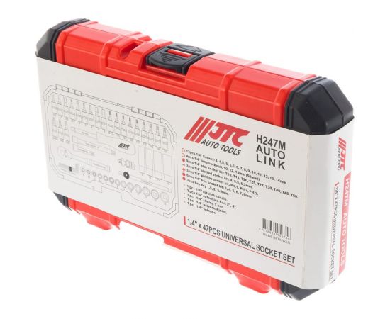 Набор торцевых 6-гранных головок и насадок 47 предметов JTC H247M – изображение 3