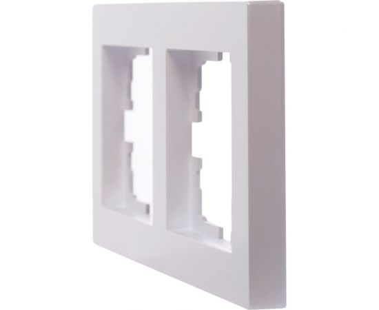 2-ая горизонтальная рамка Lezard VESNA без вставки, жемчужно-белый перламутр 742-3000-147 – изображение 3