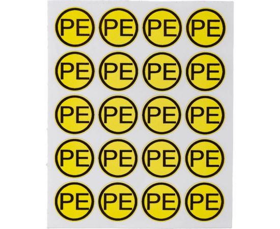 Символ "PE" АБК-СИЛА d=20мм 100шт 560105 – изображение 3