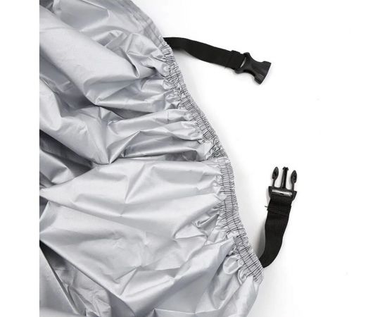 Чехол-тент AutoExpert на мотоцикл, черный-серебряный, 265x105x125 см MOTO-P-265 – изображение 3