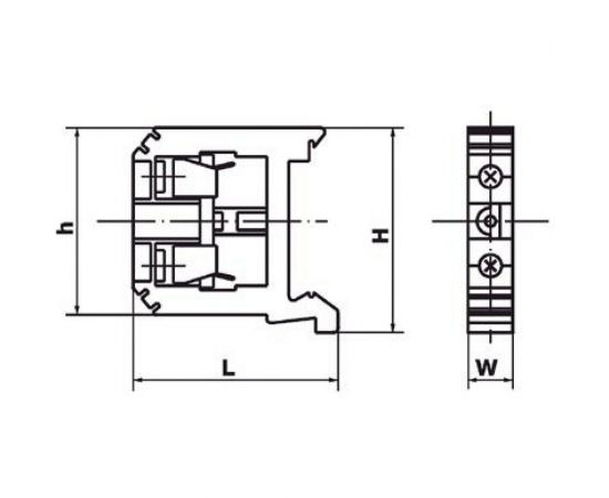 Клеммная колодка ЗНИ-6, 6мм2, земля IEK YZN20-006-K52 – изображение 4