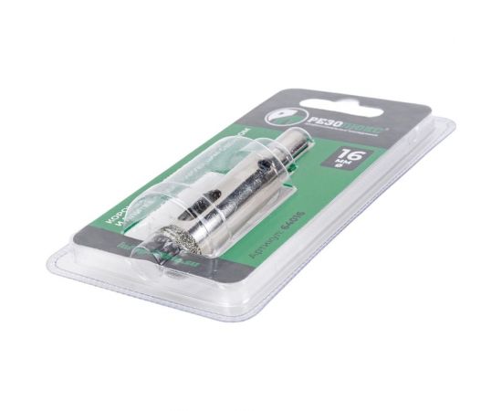 Коронка алмазная с направляющим сверлом по стеклу и керамической плитке 16 мм РЕЗОЛЮКС 64016 – изображение 4