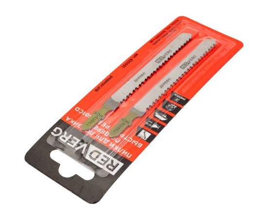 Пилки по дереву, ДСП T301CD (2 шт; быстрый рез; HCS) для лобзика REDVERG 820051 6623534 – изображение 4