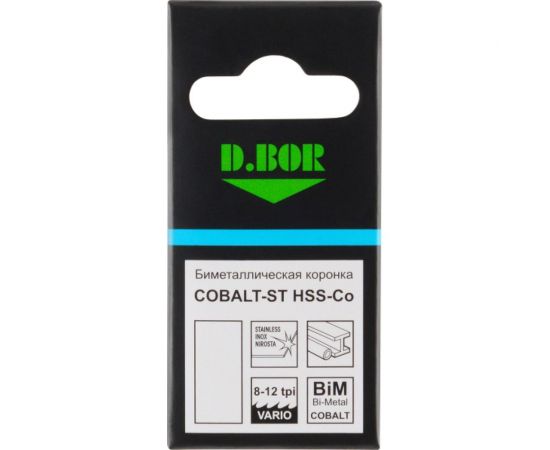 Биметаллическая коронка COBALT-ST M42 мелкий зуб, 33 мм D.BOR D-HS-BIM-ST-38-033 – изображение 4