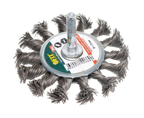 Корщетка-колесо 75 мм для дрелей FIT IT 38585 