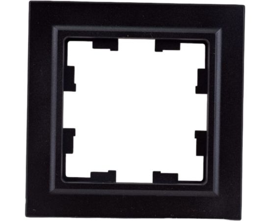 1-местная рамка IEK Brite ip44 ру-1-брч-44 черный BR-M12-44-K02 