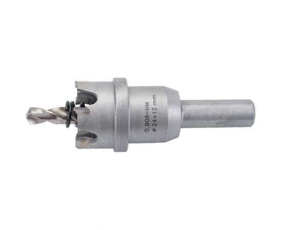 Коронка по металлу HM (24х12 мм; хвостовик 10 мм; комплект) D.BOR HS-HM-12-024-T 