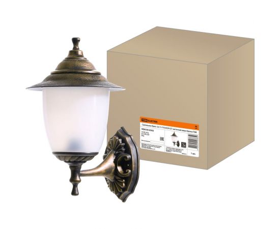 Светильник TDM Прага Эл-11-71Б 60 Вт, Е27, настенный, вверх, бронза SQ0330-0502 