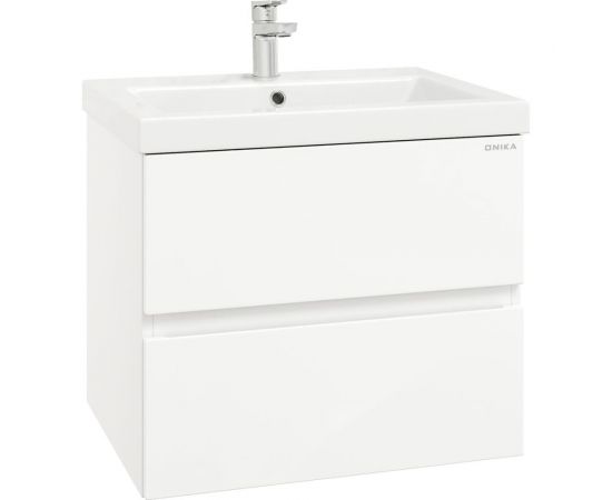 Тумба с раковиной Onika эвада 70 подвесная, белая (ум. como 70) 107059 