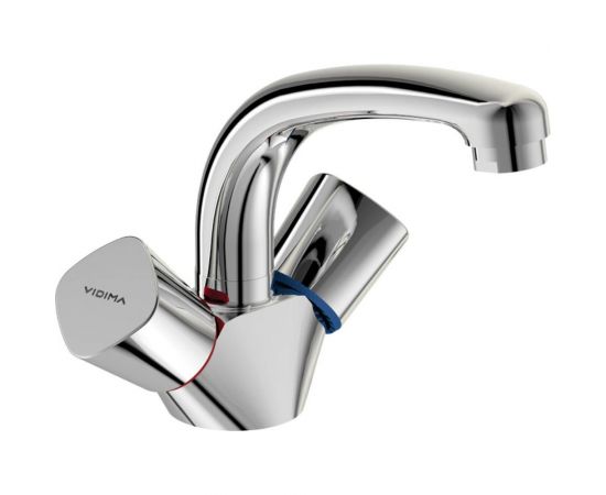 Смеситель для умывальника VIDIMA Квадро двуручковый BA244AA 