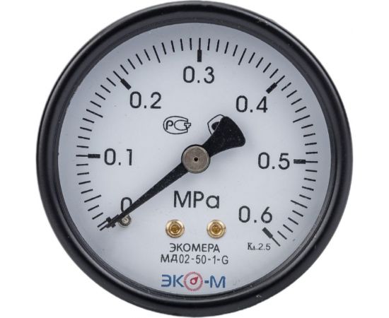 Манометр ЭКО-М Экомера осевой МД02-50-G-0,6МПа-ОИ 