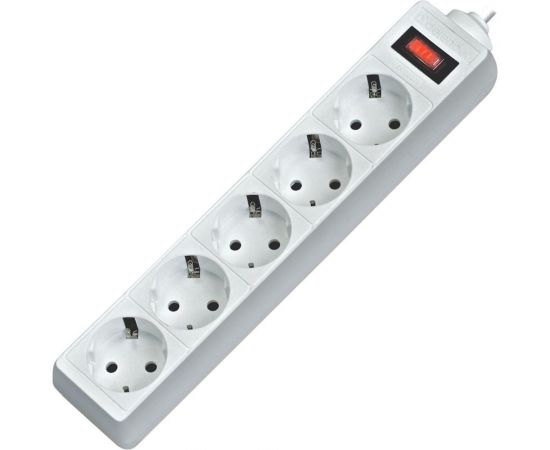 Сетевой фильтр Defender ES 3 3 м, белый, 5 розеток 99482 