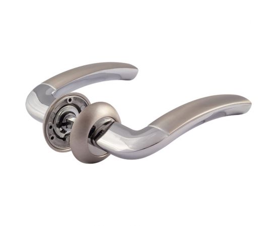 Дверная ручка НОРА-М 23А AL мат.хром/хром 16049 