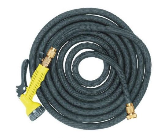 Растягивающийся шланг INBLOOM 15 м, латекс, полиэстер, латунь 168-023 