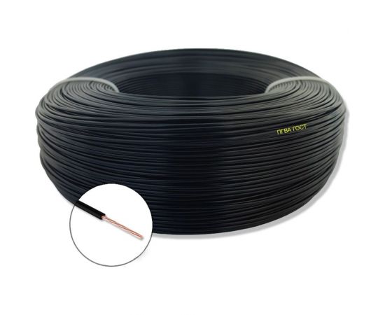 Автомобильный провод ПРОВОДНИК пгва 1x0.75 мм2 черный, 50м OZ480640L50 