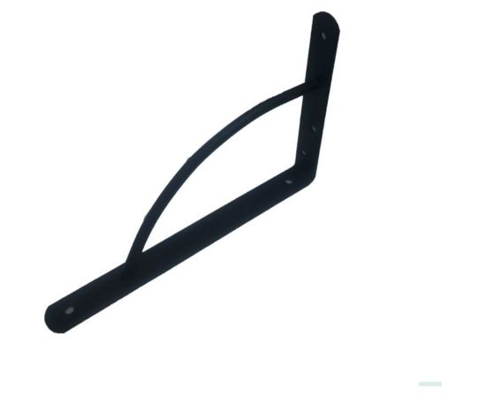 Выпуклый кронштейн для полок MFK-TORG 295х195мм черный SB-28 К-28-295х195 