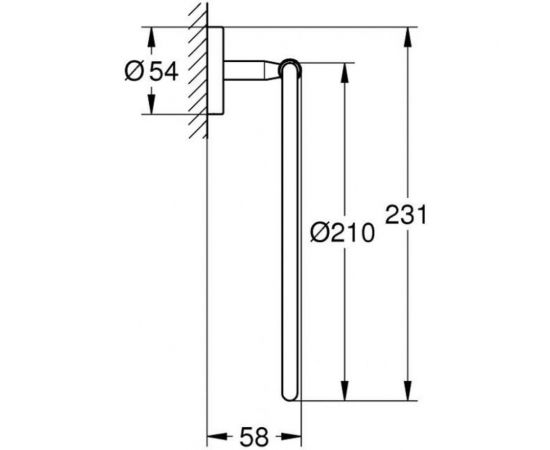 Кольцо для полотенца Grohe BauCosmopolitan 40460001 – изображение 2