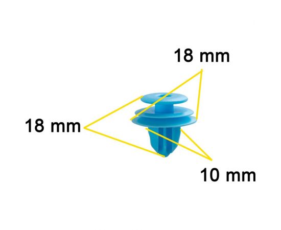 Автокрепеж для GM/Lexus/Nissan/Toyota 10 шт 88970345, 9046710167, 76882WA000 КрепАвто 0324 – изображение 2