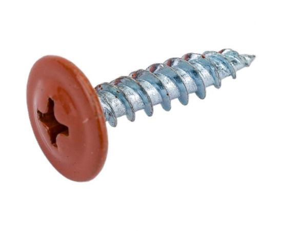 Прессшайба Качественный КРЕПЕЖ 4.2х19 мм, коричневая медь RAL 8004, острая, 250 шт 0300225 КЧ – изображение 2