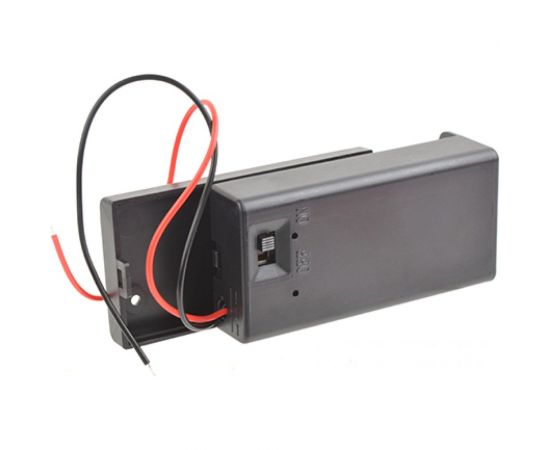 Отсек для элементов питания Robiton Bh1x9V/switch с выключателем и двумя проводами PK1 16518 – изображение 2