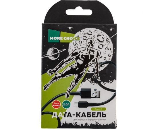 Дата-кабель More Choice USB 2.0A для Type-C K14a TPE 2м – изображение 2