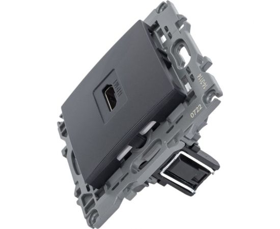 Розетка HDMI ЭРА 14-3114-05 IP20, Elegance, антрацит Б0034336 – изображение 2