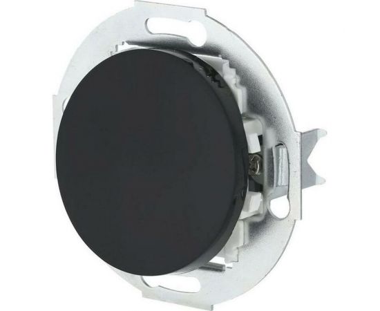 1-клавишный выключатель LK Studio схема 1, 16А, 250В, черный, LK Vintage 880108-1 – изображение 2