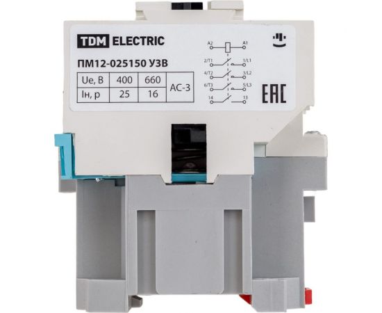 Электромагнитный пускатель TDM ПМ12-025150 У3В 230В 1з SQ0714-0042 – изображение 2