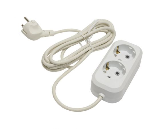 Удлинитель STEKKER 2 гнезда с/з 3x0,75, 3м, серия Home HM01-21-03, Ухз-10 39206 – изображение 2