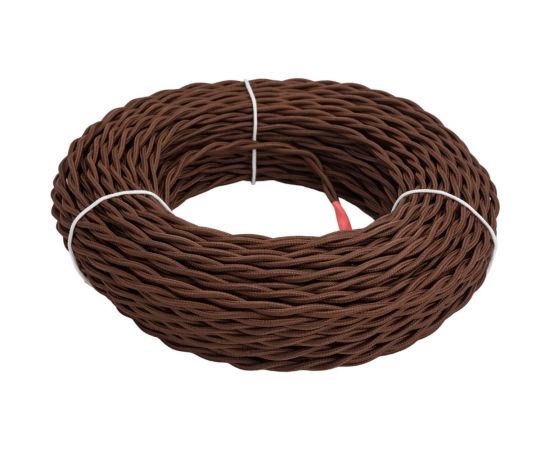 Ретро провод TDM ""Эко"" 2x1,5 витой ГОСТ коричневый 50м SQ2801-0121 – изображение 2