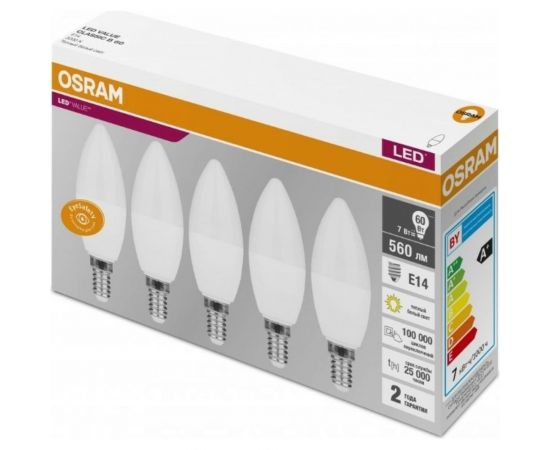 Светодиодная лампа Osram LVCLB60 7SW/830 230V E14 2X5 RU OSRAM 4058075577923 – изображение 2