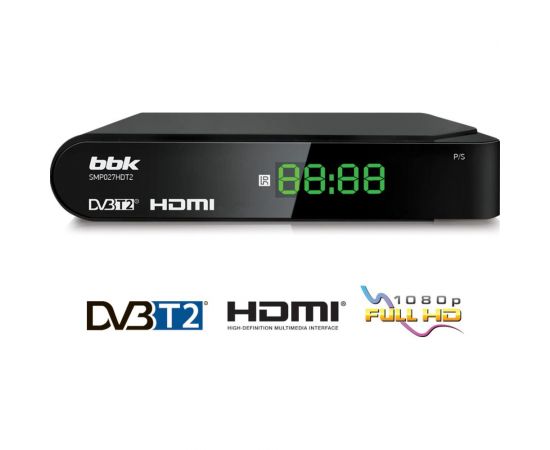 DVB-T2 ресивер bbk SMP027HDT2 черный ЦБ-00001277 – изображение 2