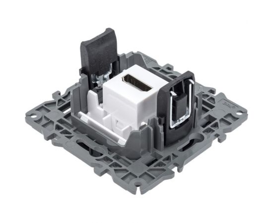 Розетка HDMI ЭРА 14-3114-05 IP20, Elegance, антрацит Б0034336 – изображение 3