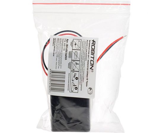 Отсек для элементов питания Robiton Bh1x9V/switch с выключателем и двумя проводами PK1 16518 – изображение 3