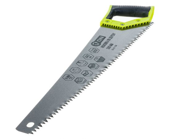 Ножовка по дереву ON 2-х сторонняя заточка, закаленный зуб 8 мм, 500 мм 03-01-750 – изображение 3