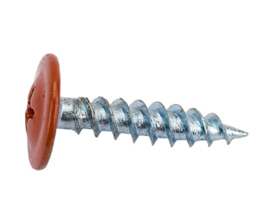 Прессшайба Качественный КРЕПЕЖ 4.2х19 мм, коричневая медь RAL 8004, острая, 250 шт 0300225 КЧ – изображение 3