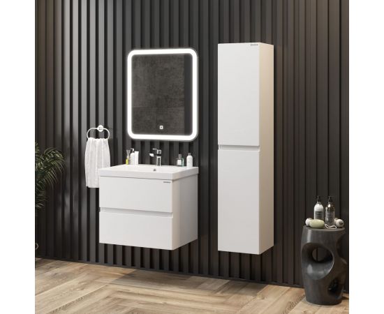 Тумба с раковиной Onika эвада 70 подвесная, белая (ум. como 70) 107059 – изображение 3