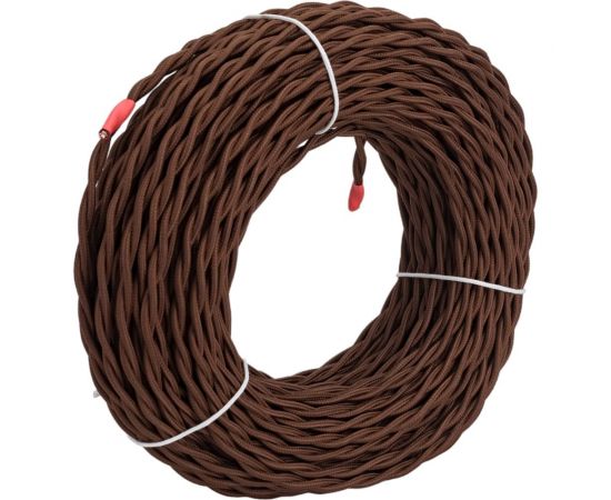 Ретро провод TDM ""Эко"" 2x1,5 витой ГОСТ коричневый 50м SQ2801-0121 – изображение 3