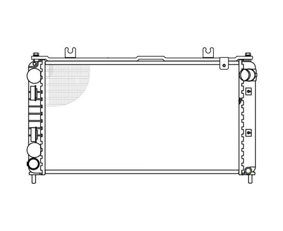 Радиатор охлаждения для автомобилей Лада 2190 "Гранта" LUZAR LRc 0195 – изображение 3