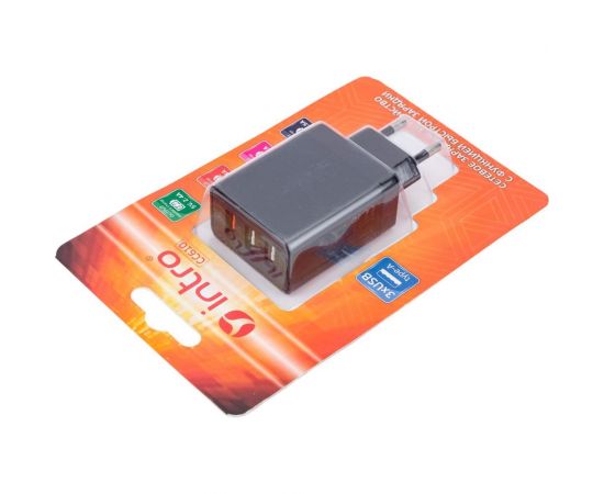 Сетевая зарядка Intro USB, Quick Charge, 3 USB Б0035556 – изображение 4