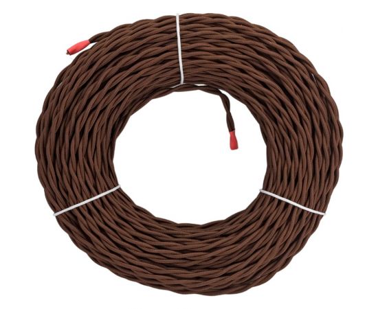 Ретро провод TDM ""Эко"" 2x1,5 витой ГОСТ коричневый 50м SQ2801-0121 – изображение 4