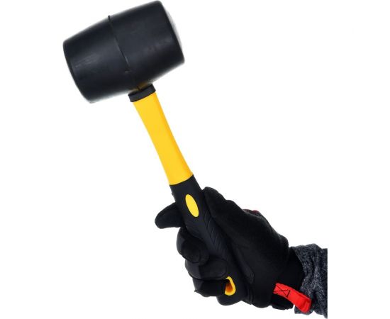 Резиновый молоток (киянка) HARDY 75 мм, ручка 2K, черный 2028-920075 – изображение 4