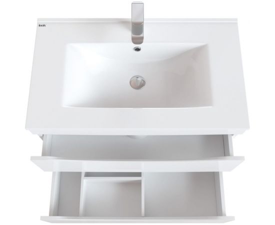 Тумба с умывальником IDDIS Cloud подвесная, 80 см, белая CLO80W0i95K – изображение 5