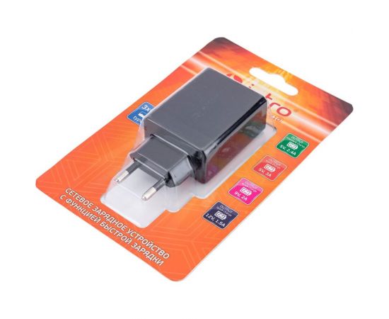 Сетевая зарядка Intro USB, Quick Charge, 3 USB Б0035556 – изображение 5