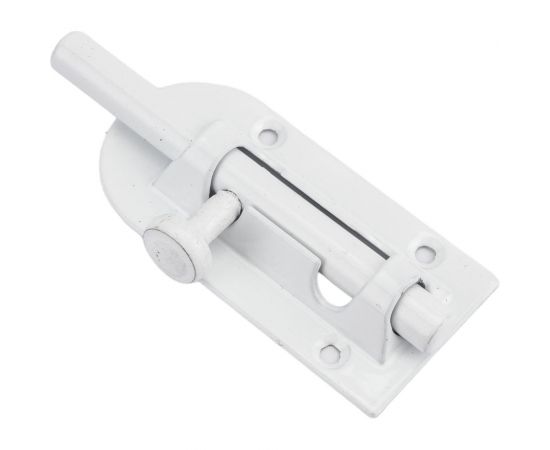 Дверной шпингалет PALIDORE SH 80 white белый 98760977 – изображение 5