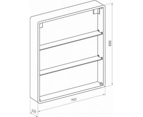 Зеркало-шкаф Reflection Black led 760x850 RF2002BL – изображение 7