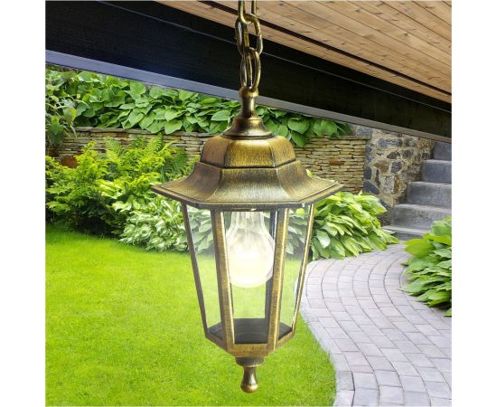 Садово-парковый светильник ЭРА НСУ 0660001 Адель1, бронза, шестигранный, подвесной Б0048109 – изображение 8