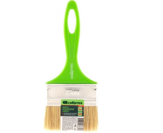 Флейцевая кисть СИБРТЕХ Евро, 75*8, натуральная щетина 83303 