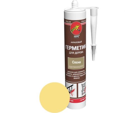 Акриловый герметик для дерева Poli-R (сосна; 280 мл) 12839 