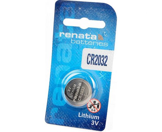 Батарейка Renata CR 2032, литиевая, 225mAh, 3V 12671 